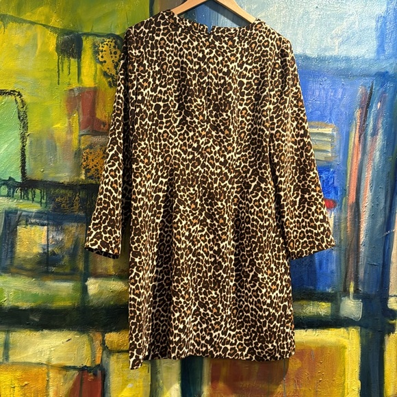 J. Crew leopard print shift dress size 6 NWT - Picture 3 of 9